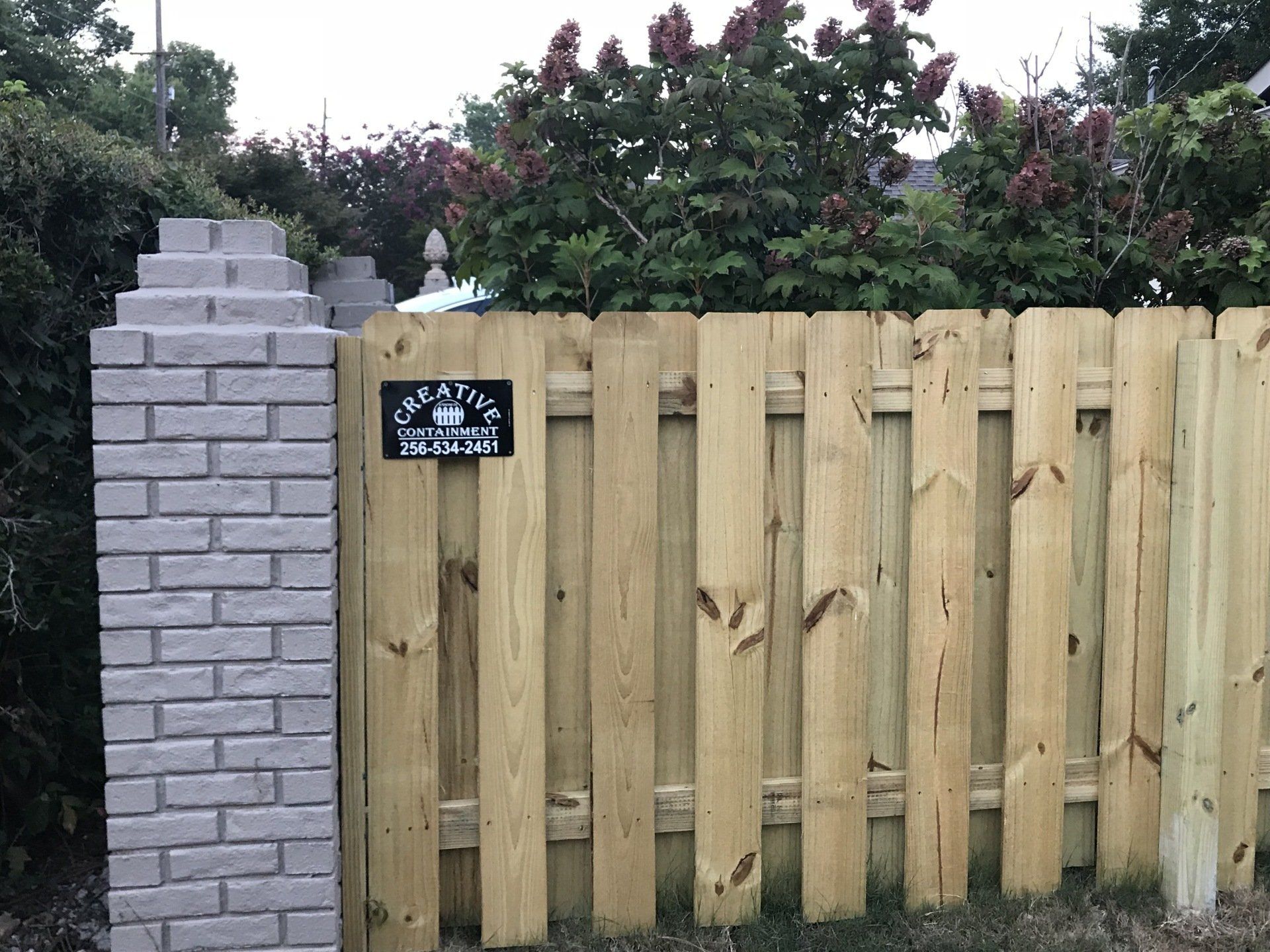 wood fence