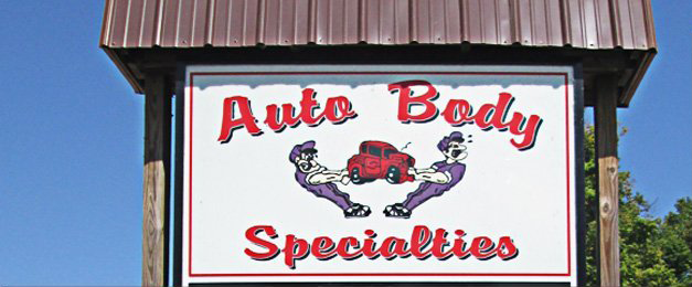 Auto Body Specialties signage