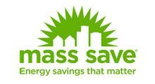 Mass Save logo in green with sunburst and the tagline “Energy savings that matter”