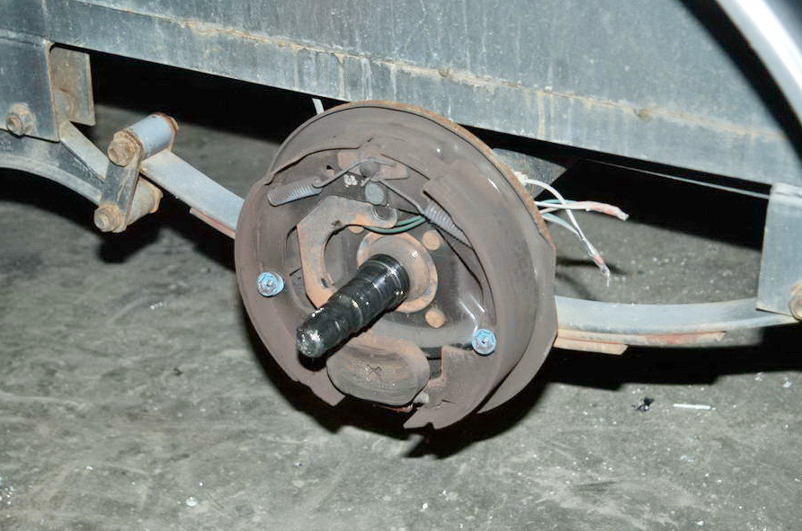 a close-up of a vehicle's brake