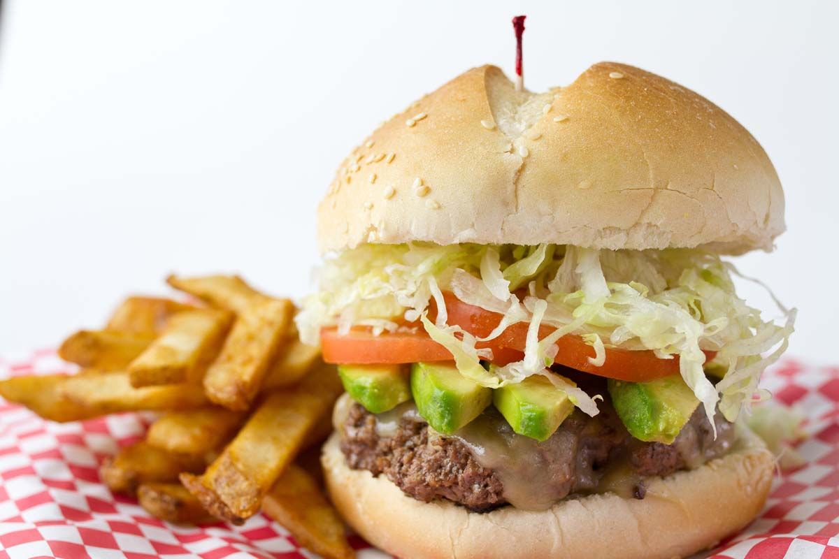 Classic burger and fries