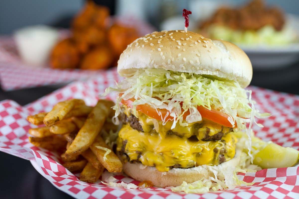 Classic burger and fries