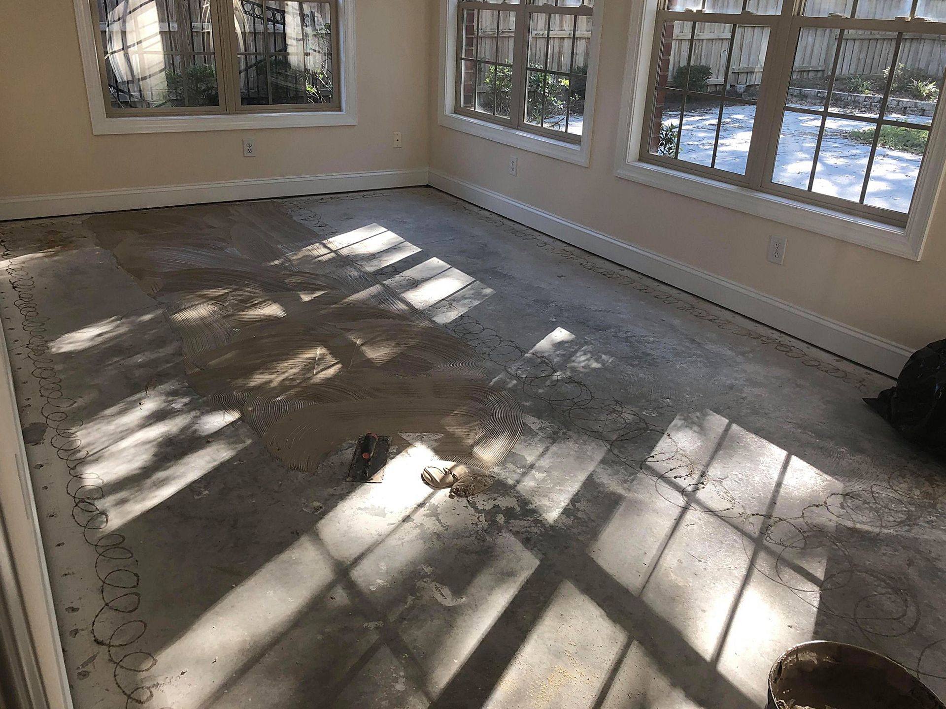 Hardwood Floor Installation - Before