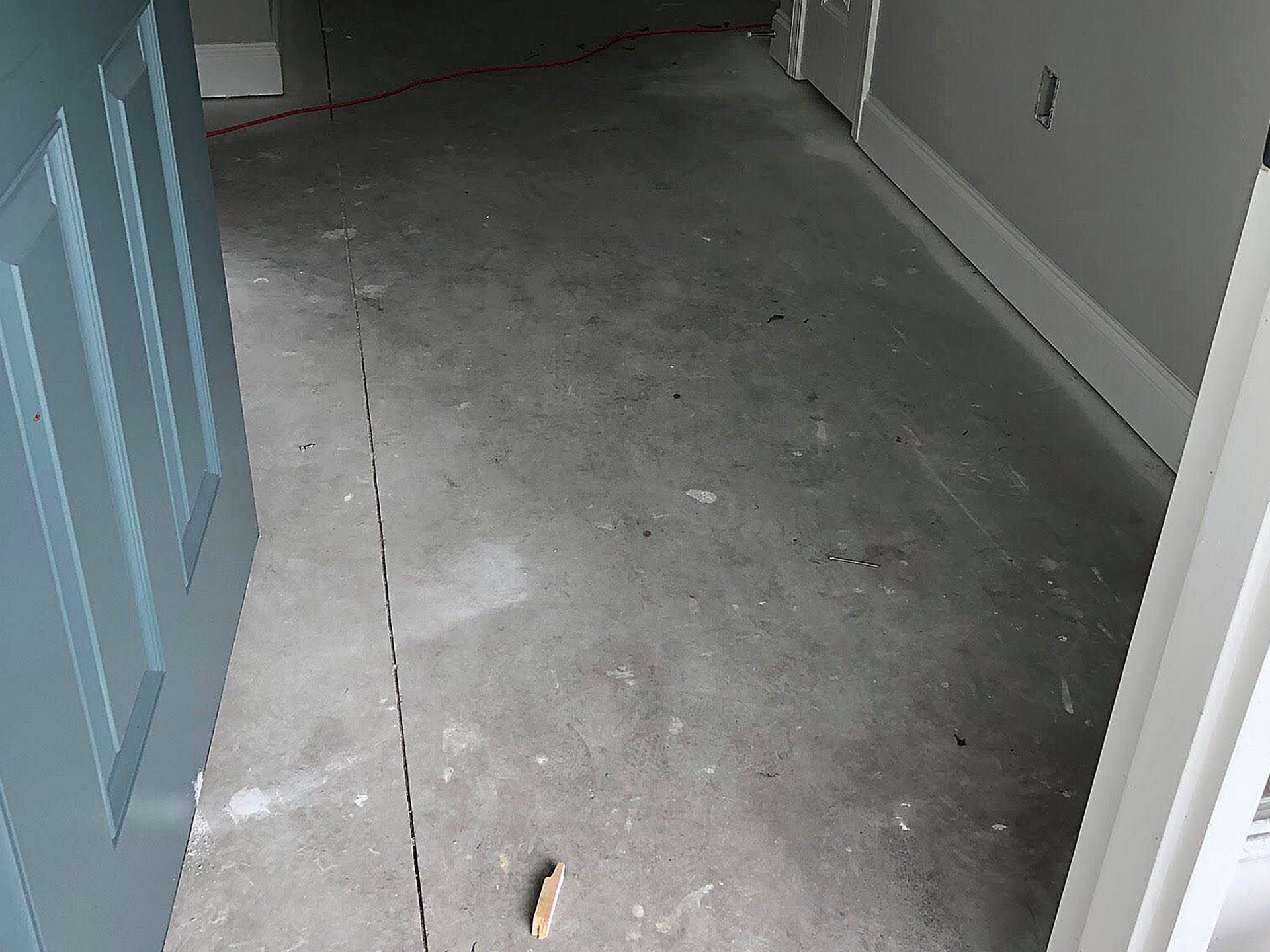 Luxury Vinyl Plank Floor Installation - Before