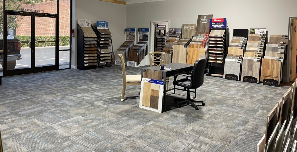 A showroom filled with lots of different types of flooring.