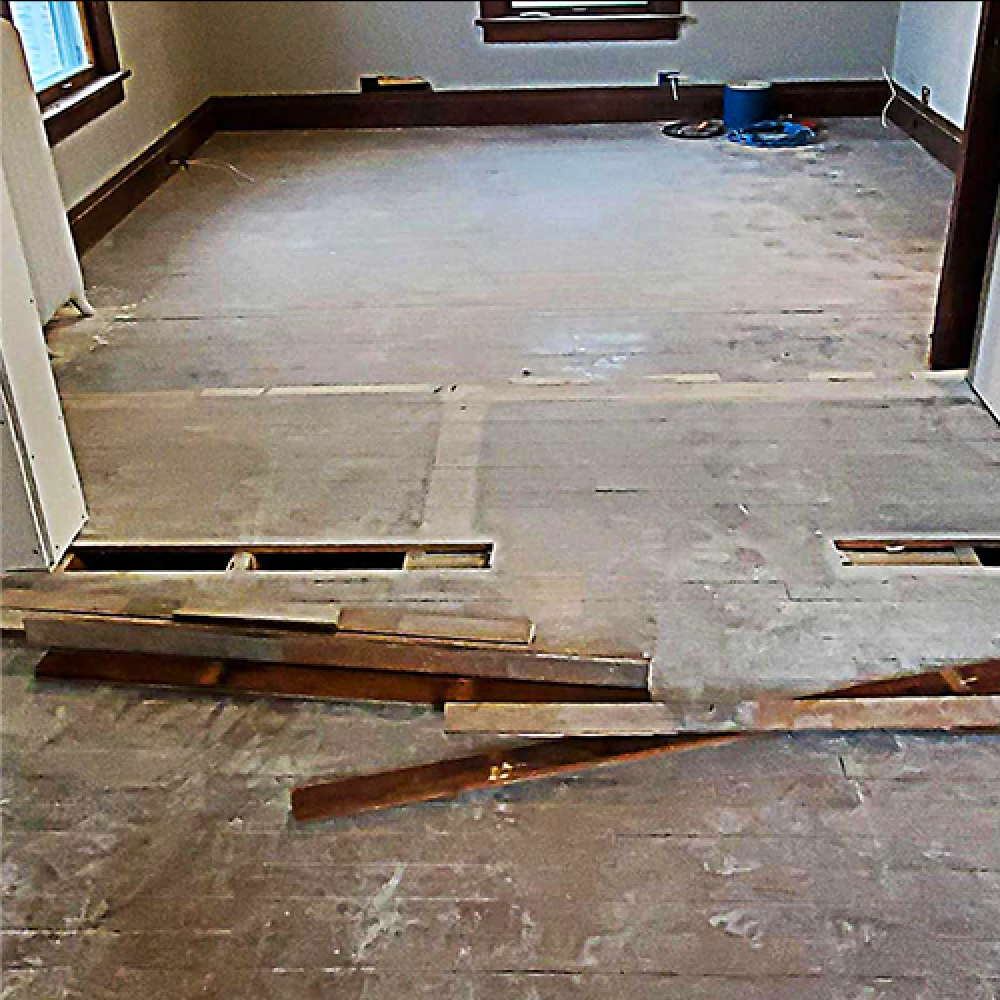 Hardwood Floor Sanding and Refinishing - Before