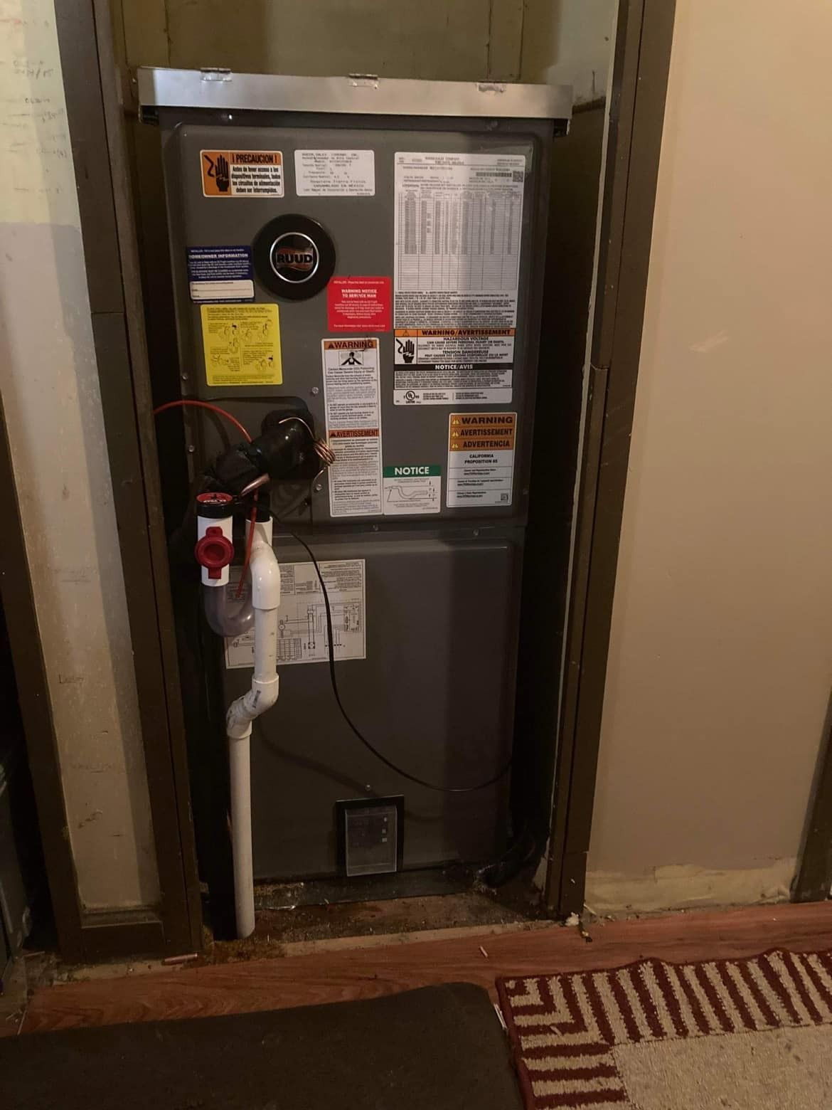 Heat pump installation by our technician Bob in Alum Creek, WV