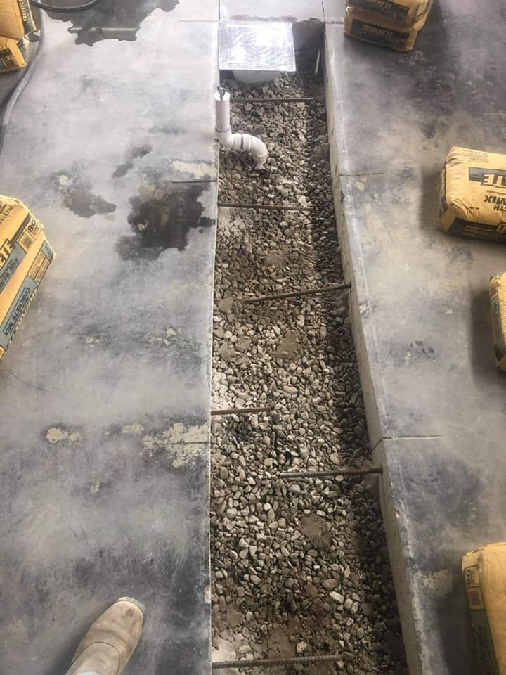 Our technician Gary completed this commercial plumbing rough-in for a new restaurant in Barboursville, West Virginia.