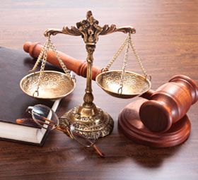 Scale and gavel