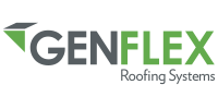 GenFlex Roofing Systems logo, featuring the text 