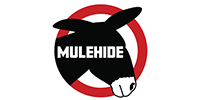 Logo featuring a black donkey silhouette inside a red circle, with the text 