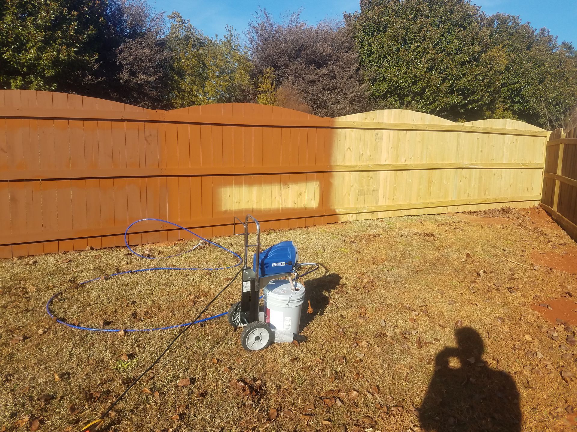 A mattress is sitting in a closet next to a door.