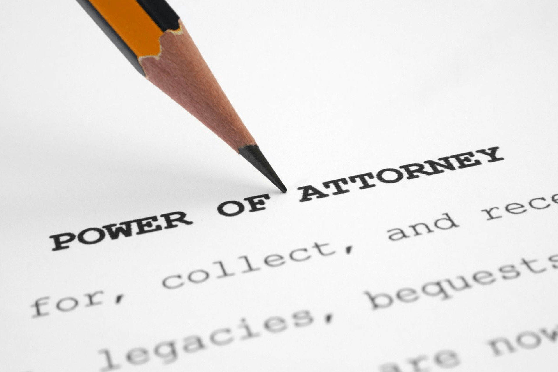 written power of attorney