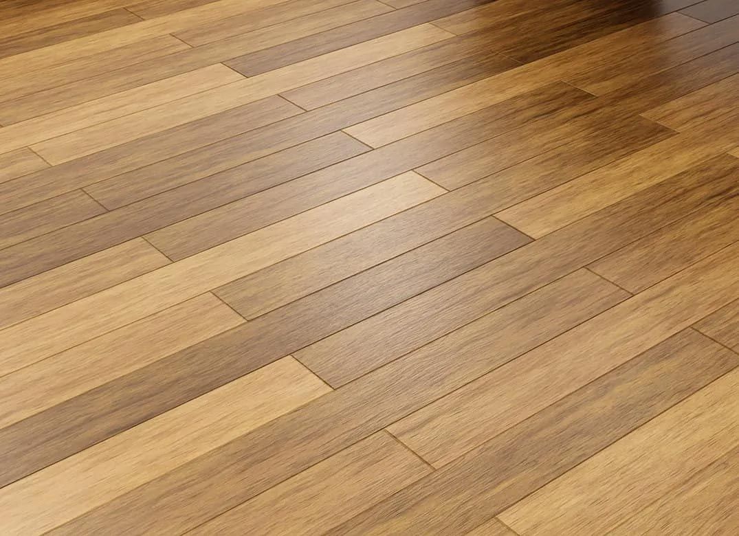 A close up of a wooden floor in a room.