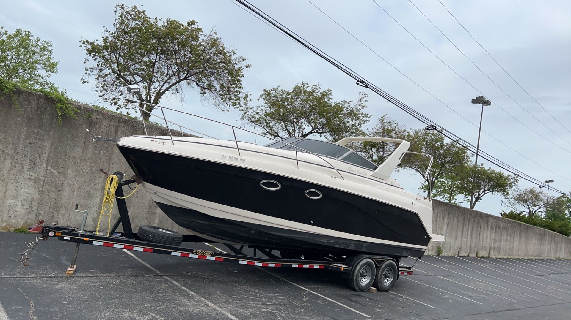 Speedboat with tinted windows