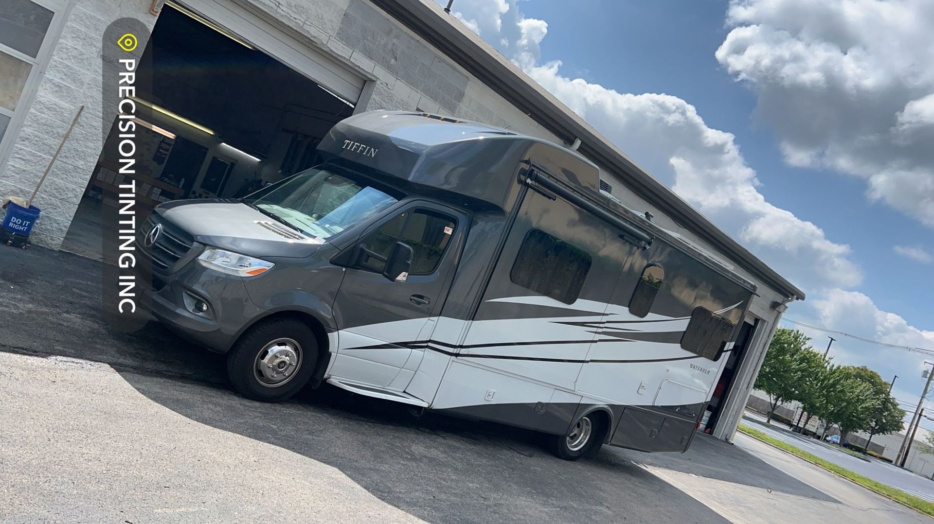 RV with tinted windows