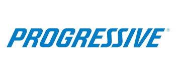 Progressive Insurance logo in blue on white background.