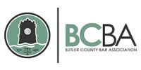 Butler County Bar Association logo with green courthouse emblem and BCBA text on white background