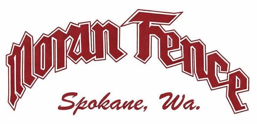 Moran Fence LLC logo in white text on a maroon fence graphic background
