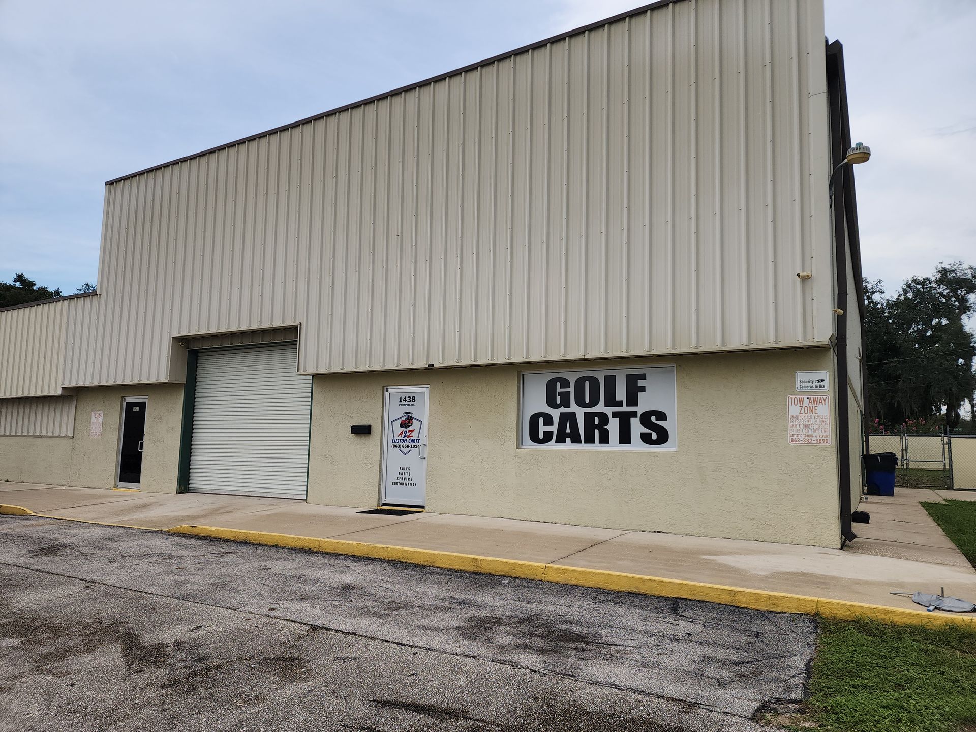 Exterior of a building with 