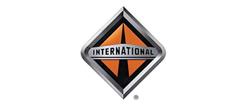A logo for international trucks is shown on a white background.
