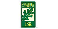 Green Certified Arborist logo with an oak leaf inside a rectangle.