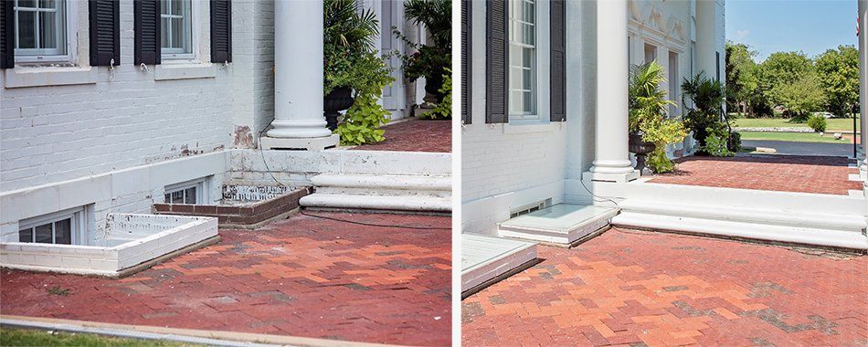 Before and after exterior painting