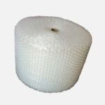 Roll of clear bubble wrap.