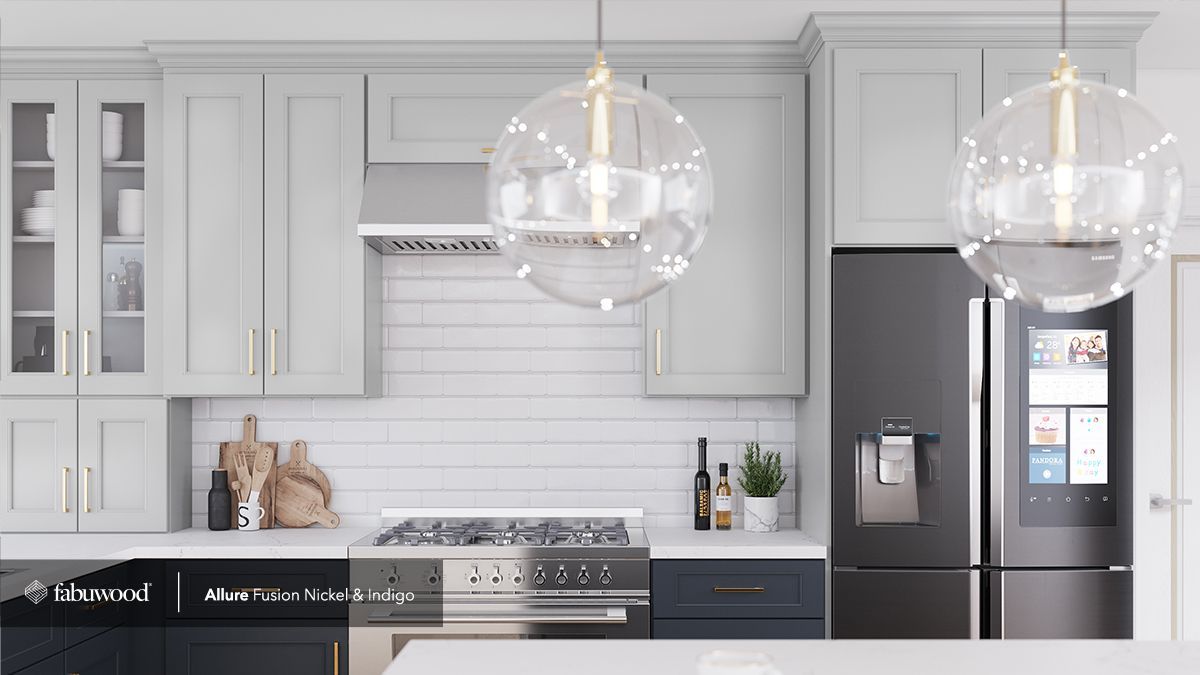 A kitchen with white cabinets, a black refrigerator, a stove, and a sink.