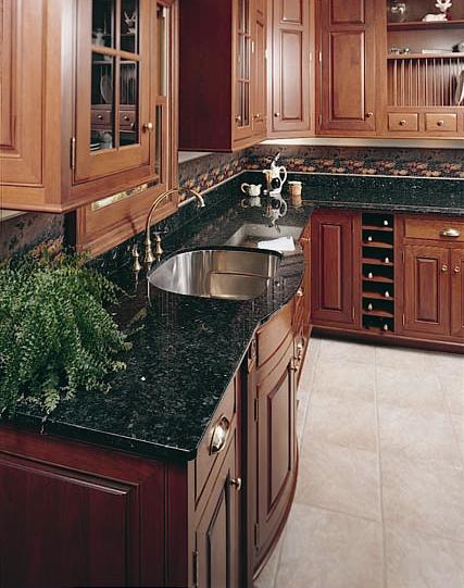 Granite kitchen countertop