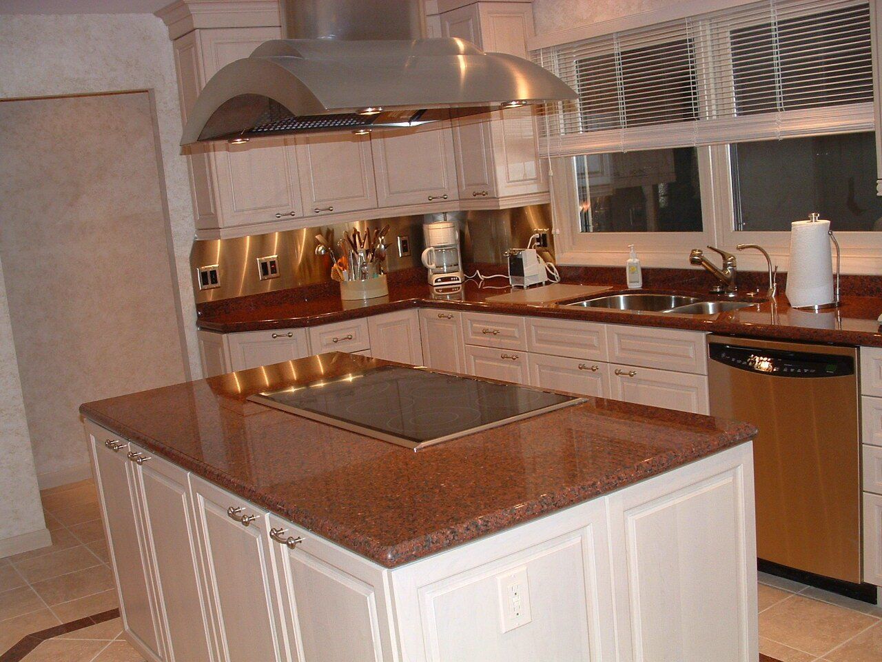 Granite kitchen countertop