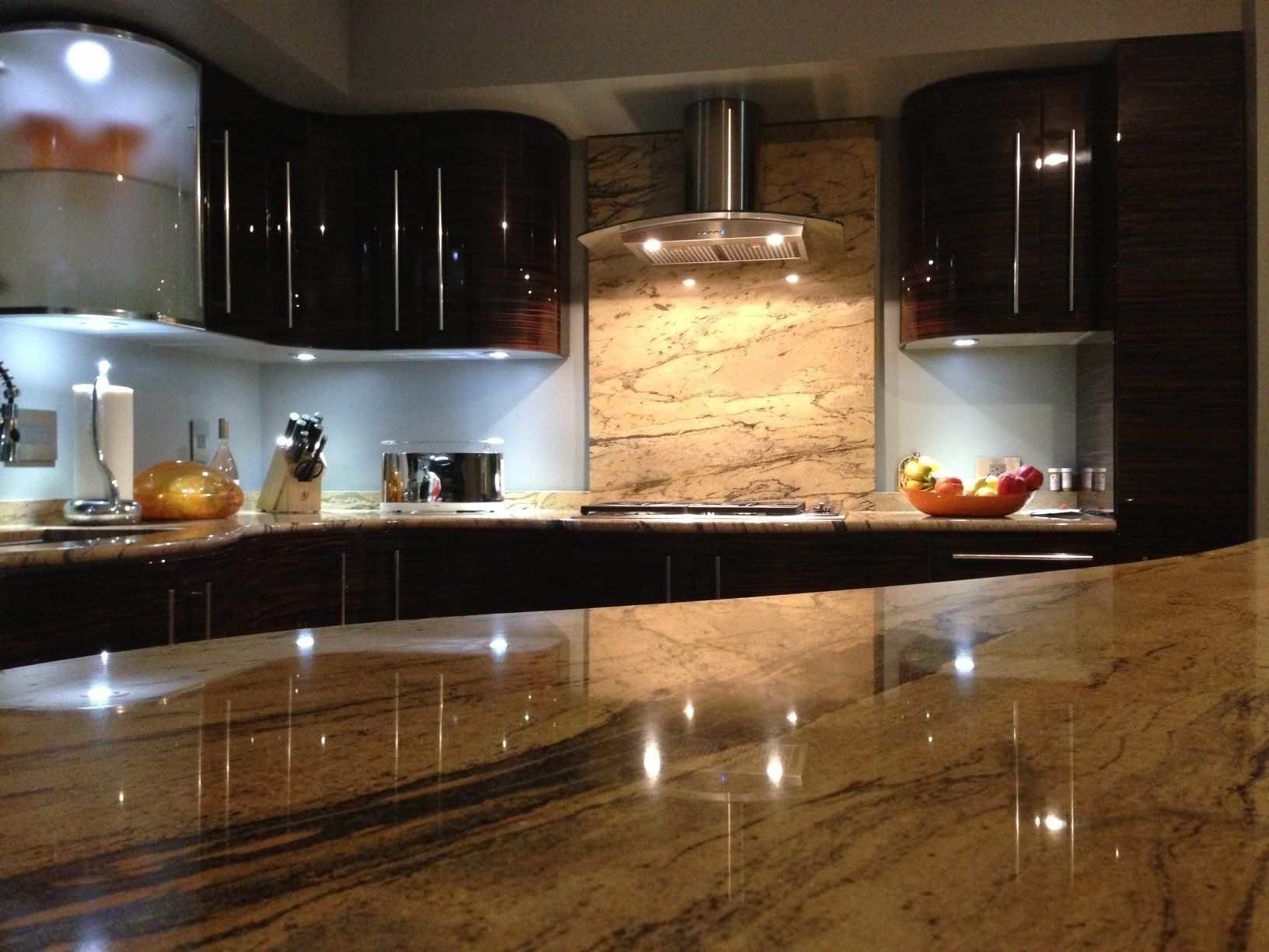 Granite kitchen countertop