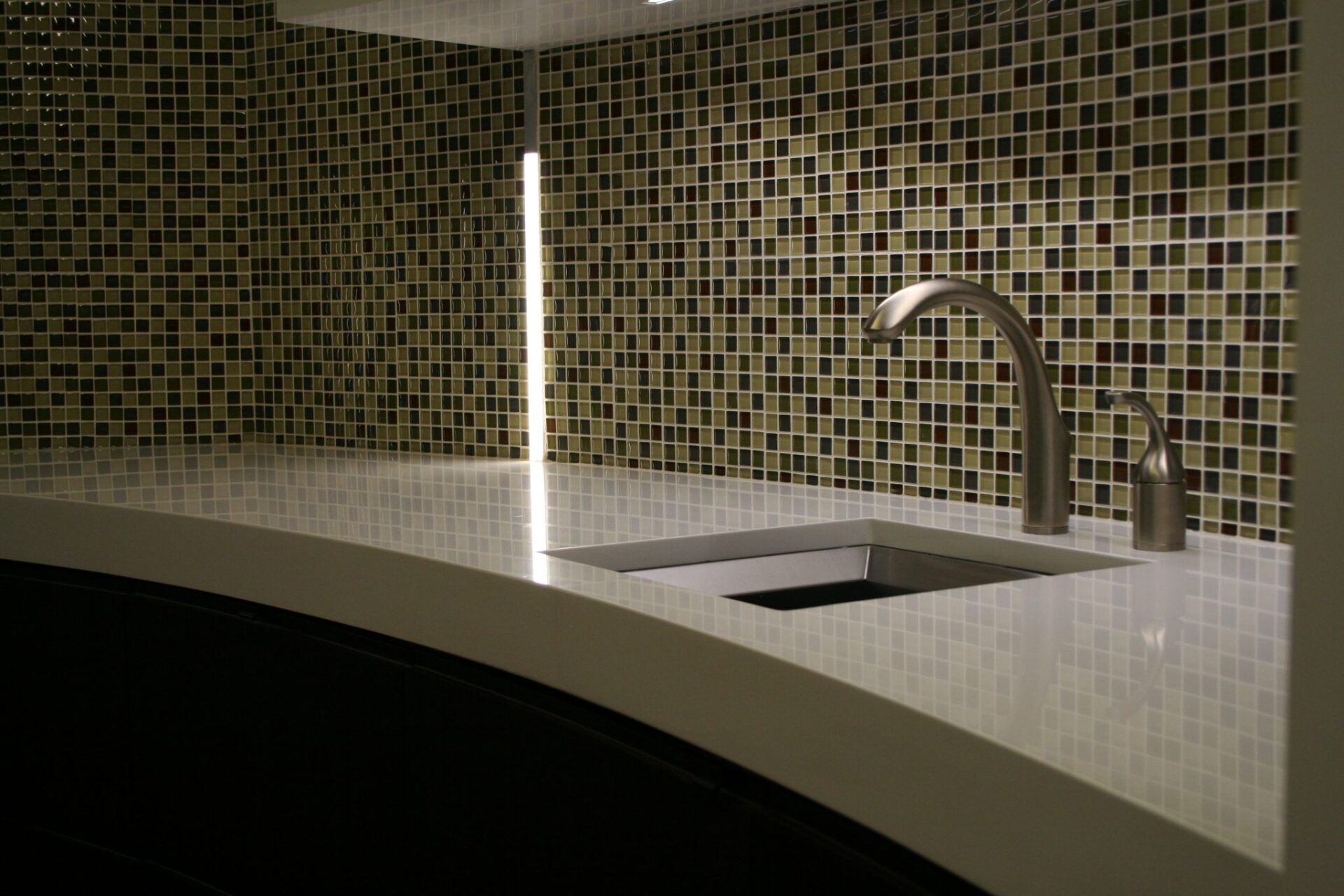 Commercial bathroom countertop