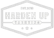 It is a logo for harden up yachting.
