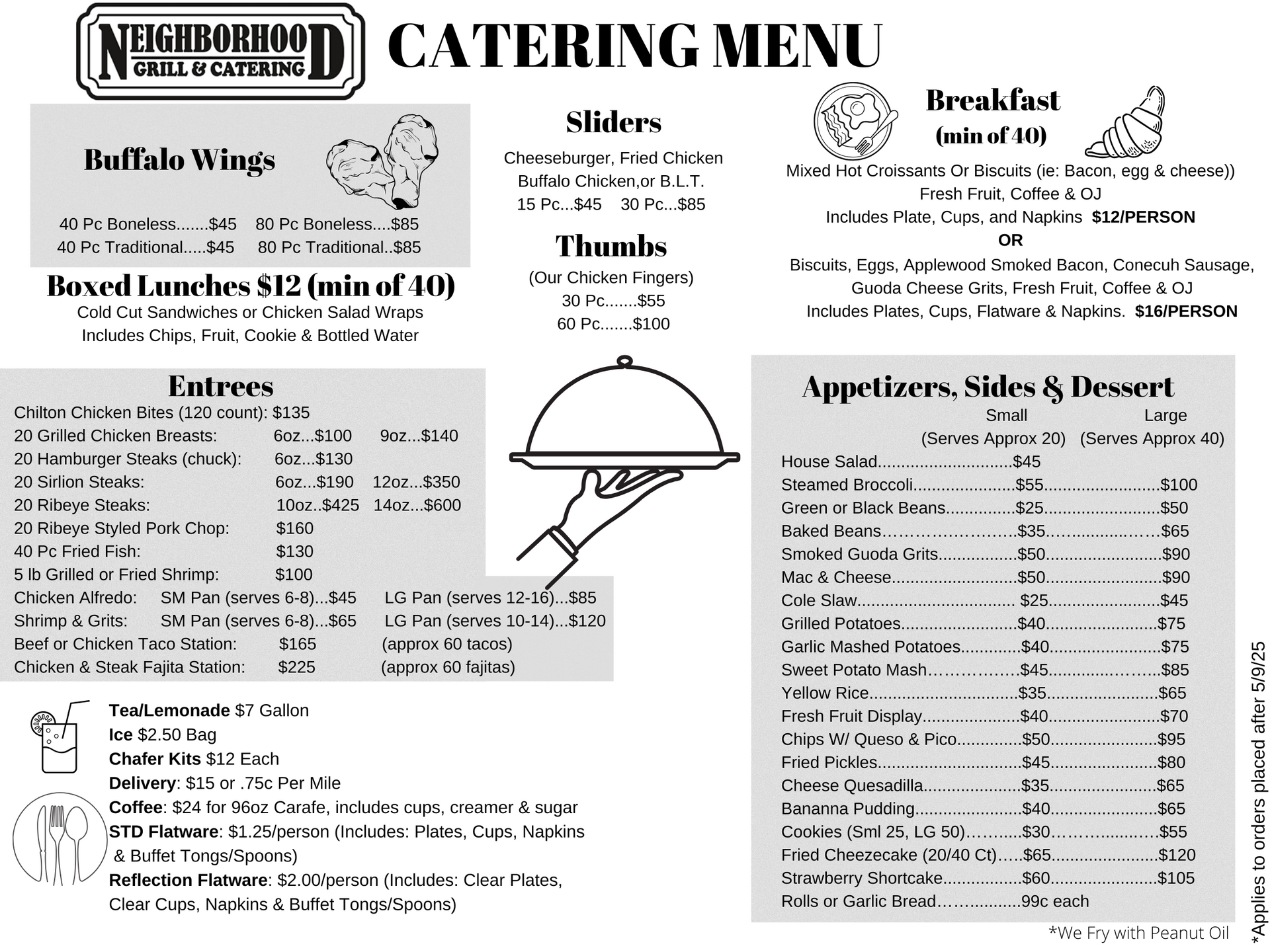 Catering Menu 4.10.24