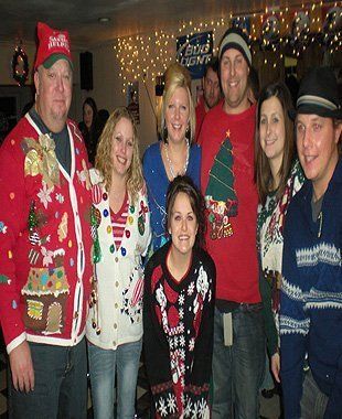 Old friends reunion celebrate in the bar