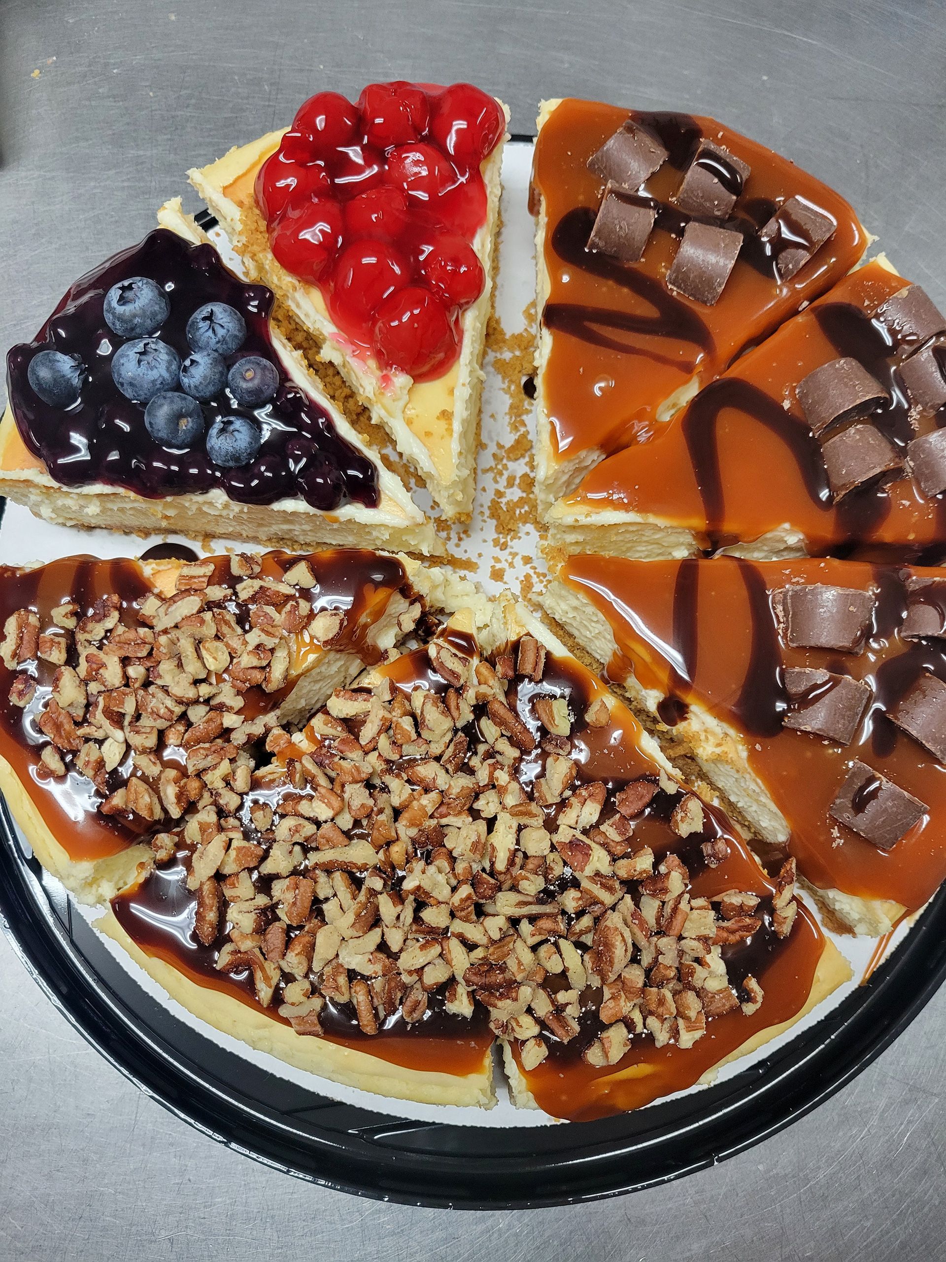 Cheesecake with assorted flavors