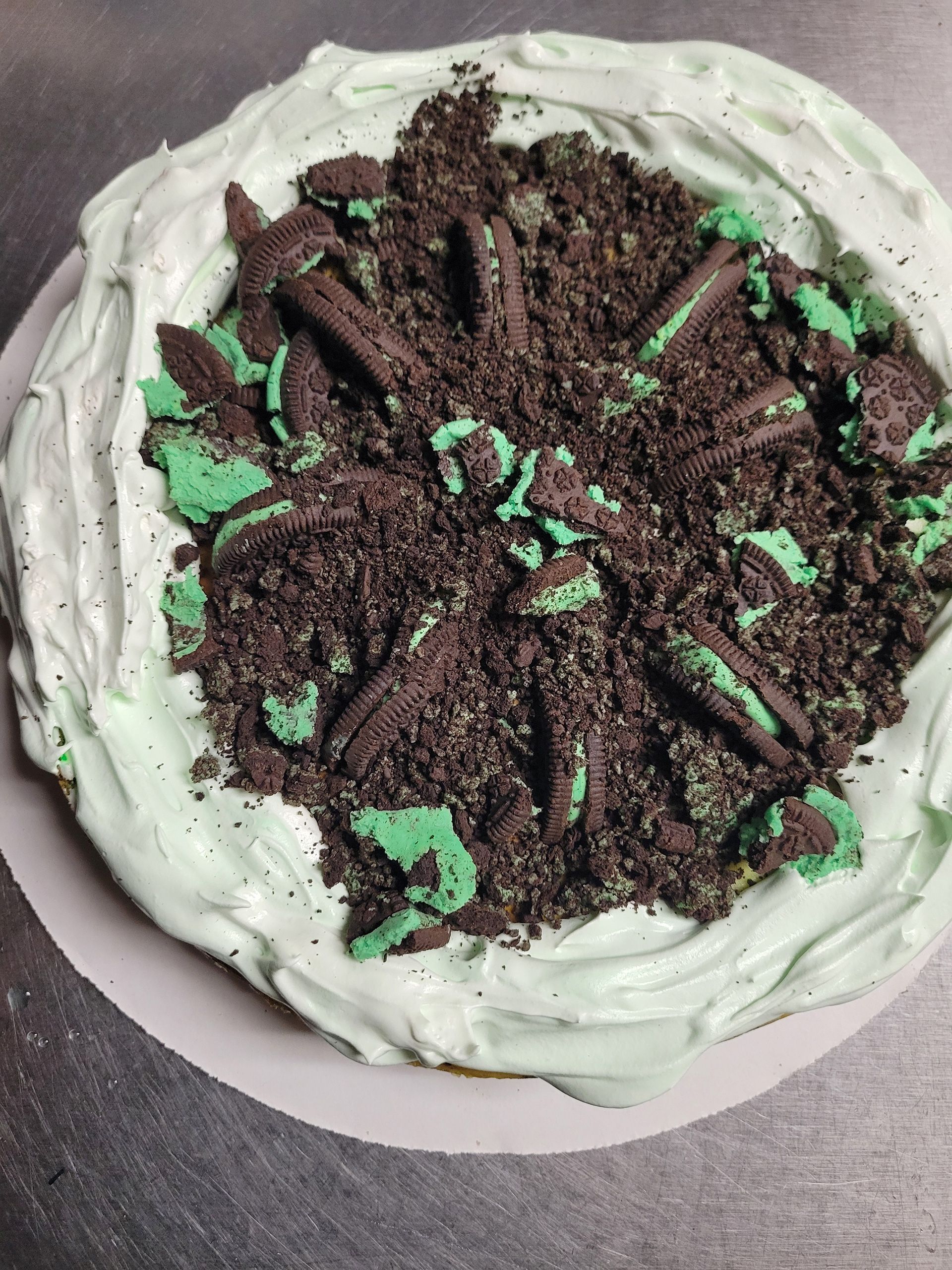 Chocolate mint cheesecake