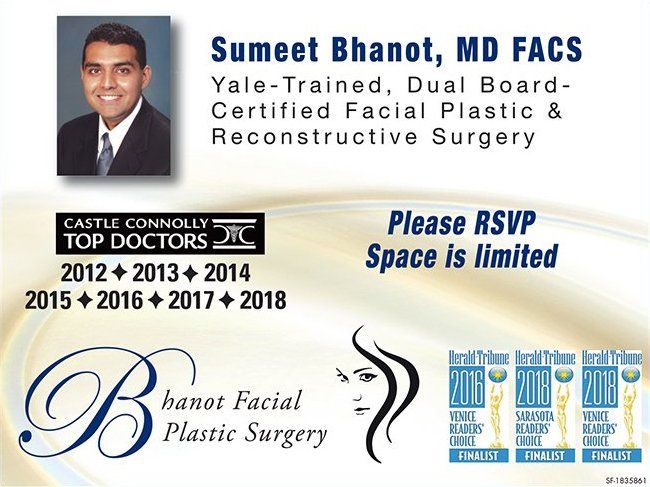 Join Our Monthly Seminars At Bhanot Facial Plastic Surgery