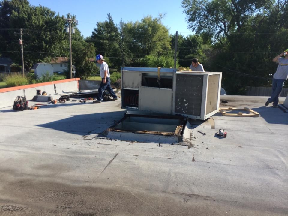 air conditioning on a building