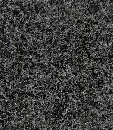Dark gray granite stone with mottled surface.