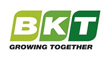 BKT logo with green letters and the slogan “GROWING TOGETHER” underneath