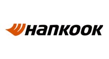Hankook logo in black and orange on a white background