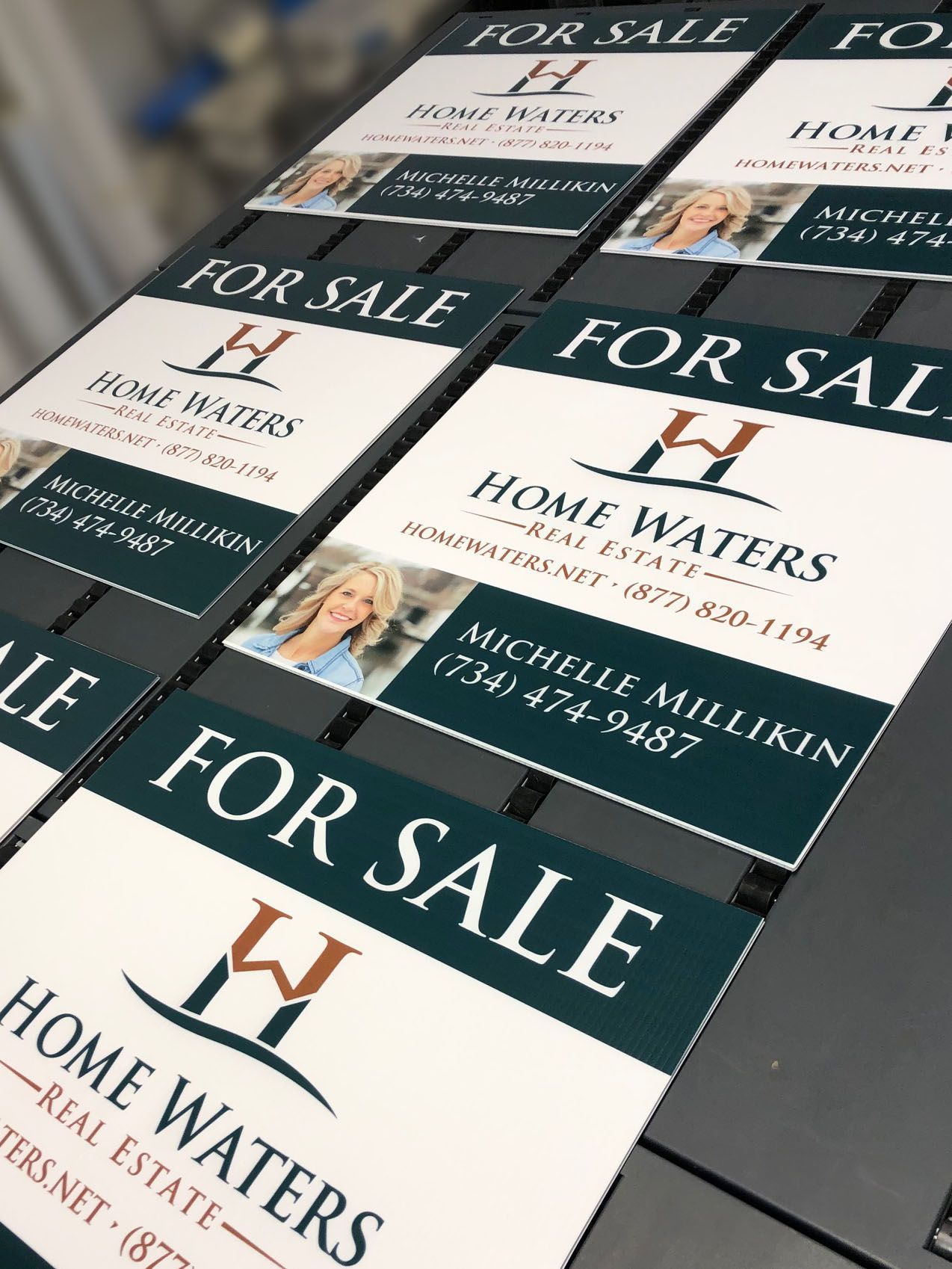 home waters realty custom for sale corrugated plastic yard signs