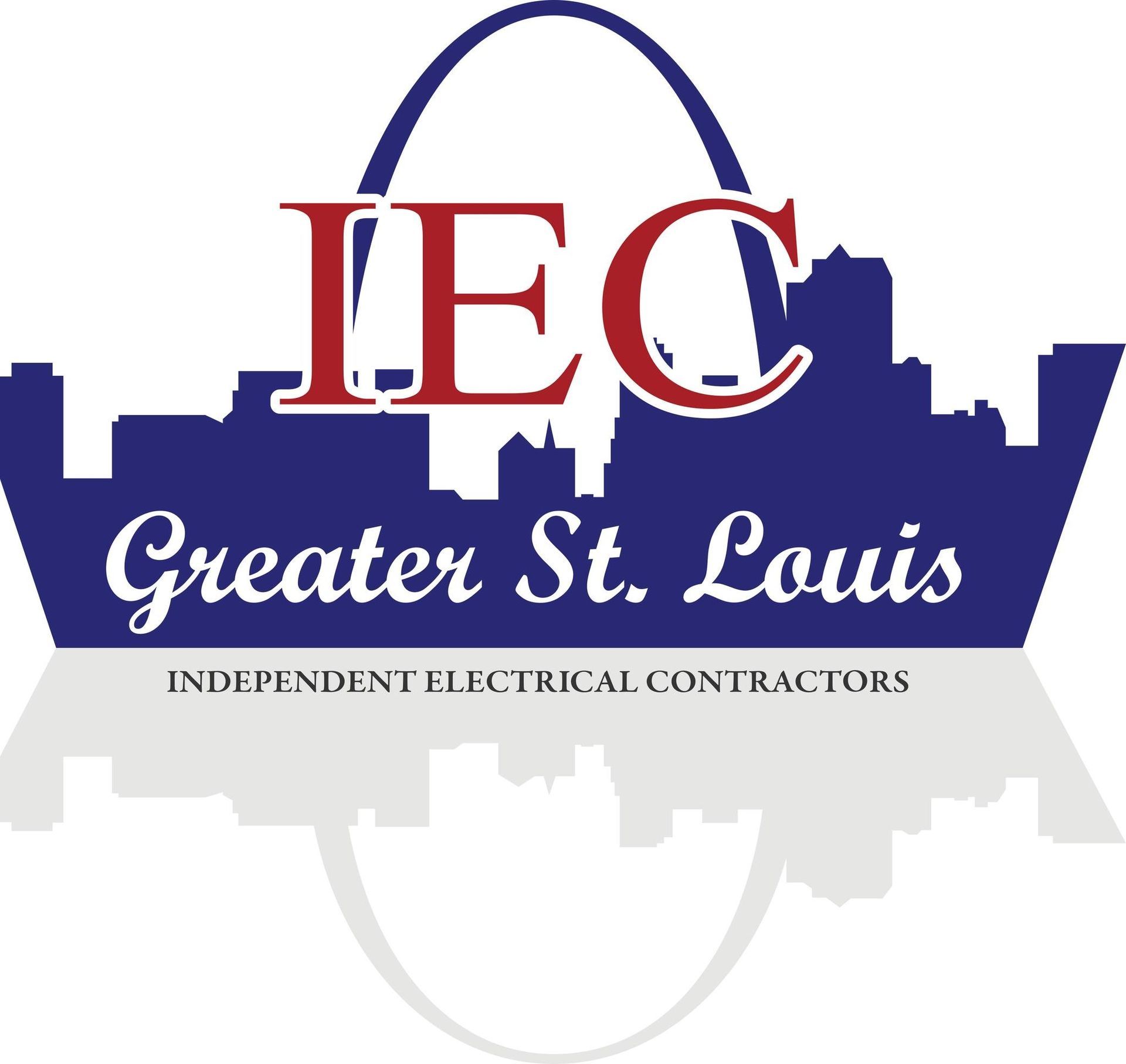 A logo for iec greater st. louis independent electrical contractors