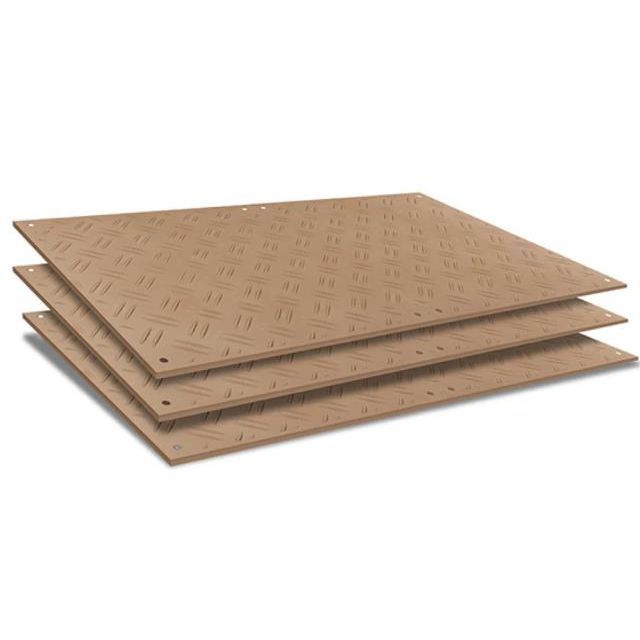 Three stacked brown pegboards with diamond-shaped cutouts.