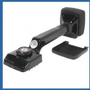 Black carpet knee kicker tool with adjustment dial and open access panel.