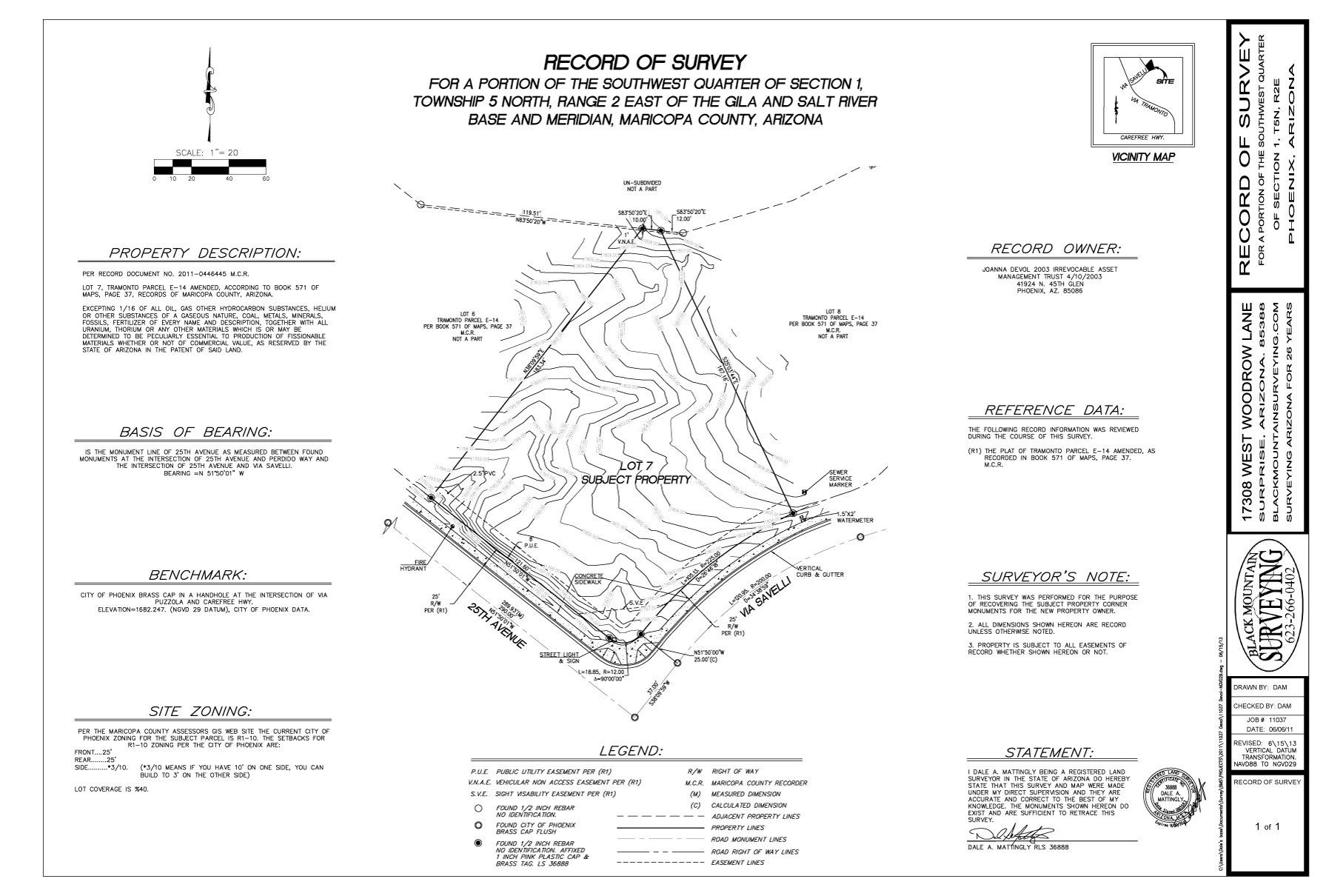 It is a black and white drawing of a lot.