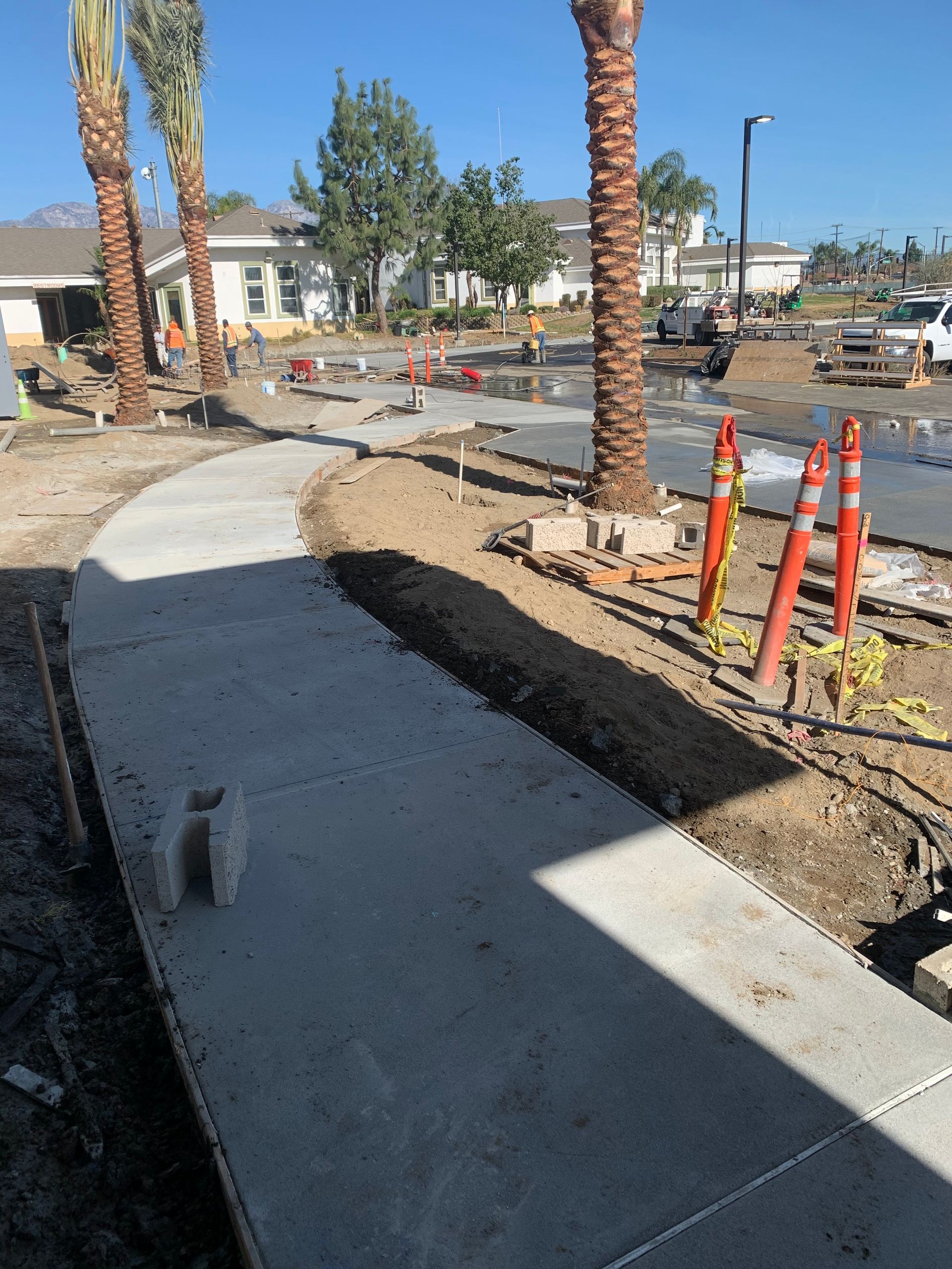Entryway concreting