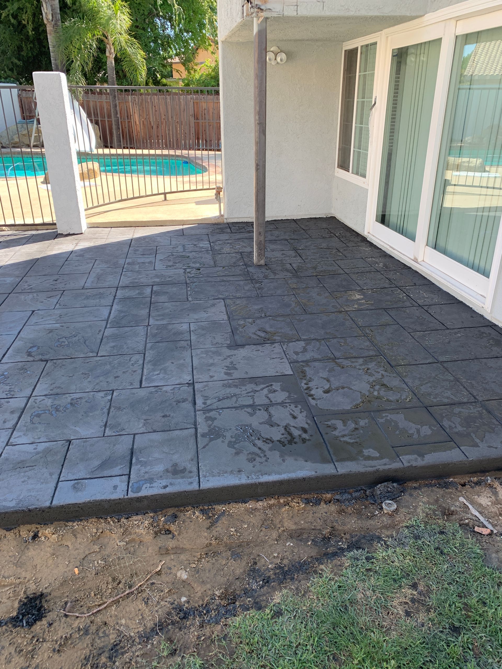 Patio concreting